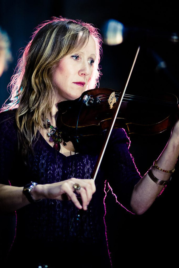 Clare Mactaggart performing live violin